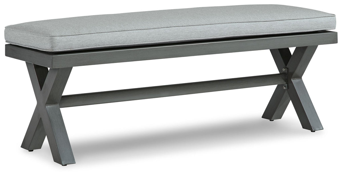 Elite Park - Bench With Cushion - Gray