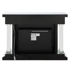 Noralie - 36"H Fireplace With Bluetooth - Mirrored & Faux Diamonds