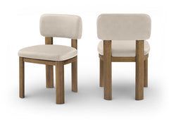 Paloma - Vegan Leather Upholstered Dining Chair (Set of 2) - Brown Frame