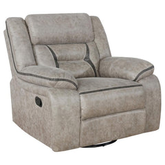 Greer - Upholstered Swivel Glider Recliner Chair
