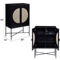 Colson - Wine Cabinet - Black