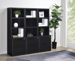 Westpark - 3 Piece Wall Unit Bookcase Set With USB