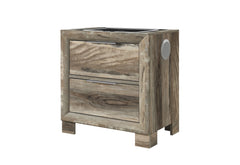 Callie - Nightstand With Wireless Charging Platform And LED Speaker - Brown