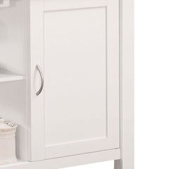 Ottawa - Kitchen Cart - Black Wooden Top & White