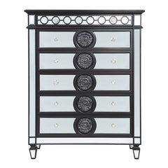Varian II - Chest - Mirrored, Black & Sliver