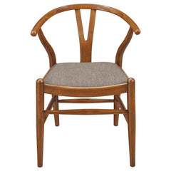 Dinah - 5 Piece Round Solid Wood Dining Set - Walnut