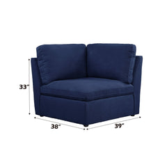 Crosby - Modular Wedge - Blue Fabric