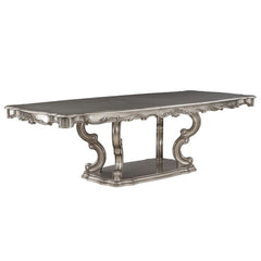 Ariadne - Dining Table With Pedestal - Antique Platinum