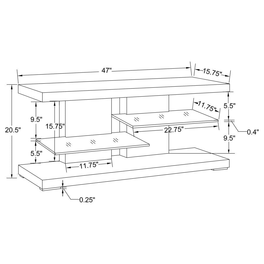Cogswell White 47" Tv Stand - MyWaynesHome #