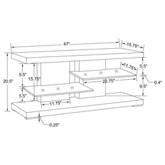 Cogswell White 47" Tv Stand - MyWaynesHome #
