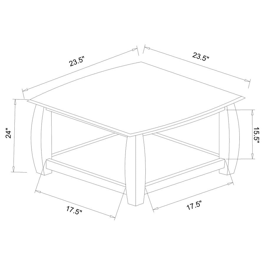 Dixon Brown 3 Pc Coffee Table Set - MyWaynesHome #