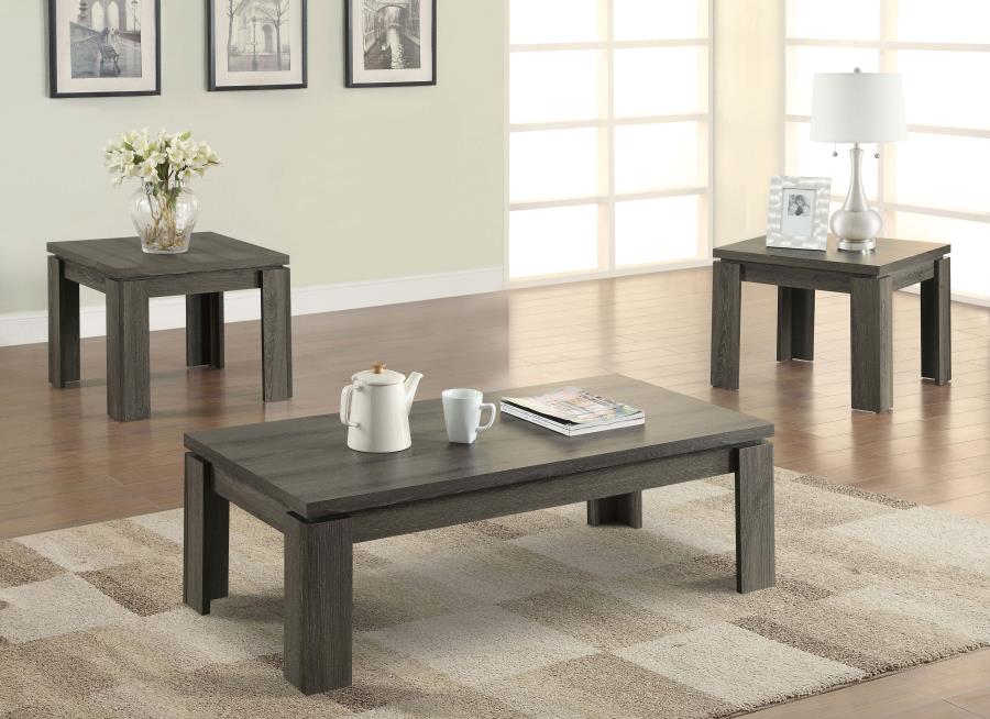 Cain Grey 3 Pc Coffee Table Set - MyWaynesHome #