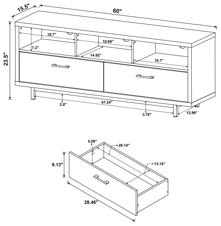 Casey Brown 60" Tv Stand - MyWaynesHome #