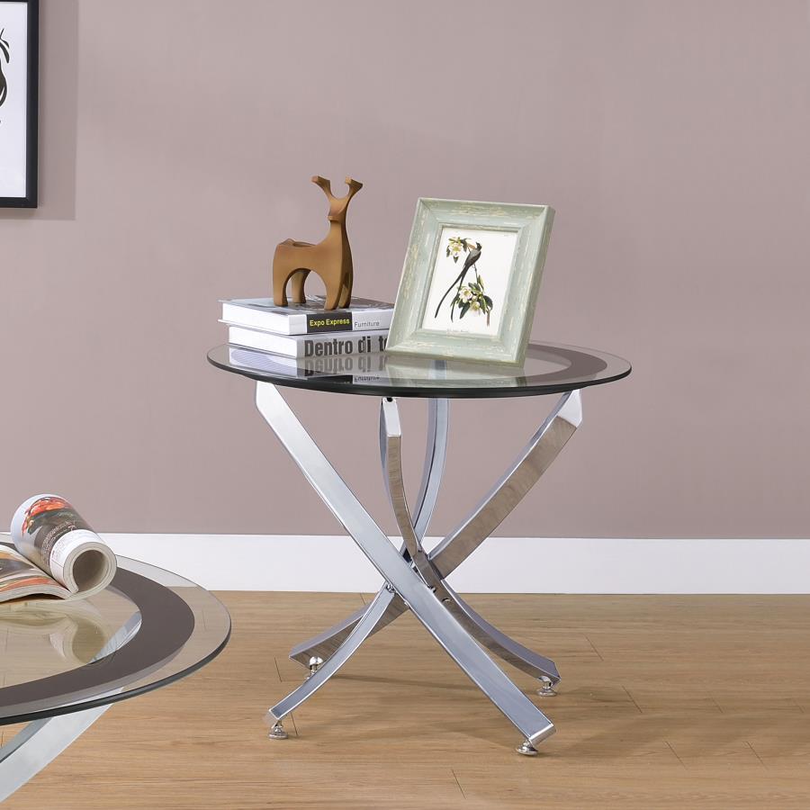 Brooke Silver End Table - MyWaynesHome #