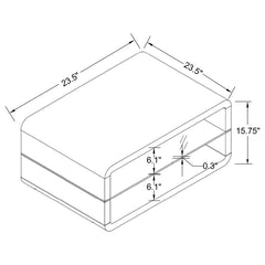 Elana White End Table - MyWaynesHome #