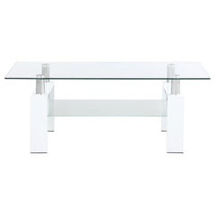 Dyer White Coffee Table - MyWaynesHome #