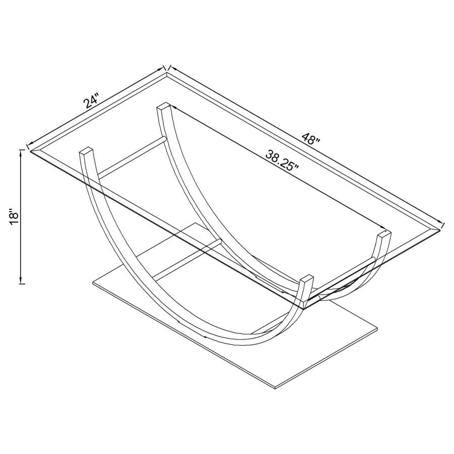 Danville Silver Coffee Table - MyWaynesHome #