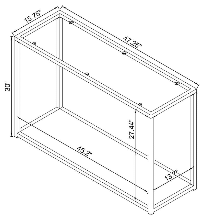 Cora Gold Sofa Table - MyWaynesHome #