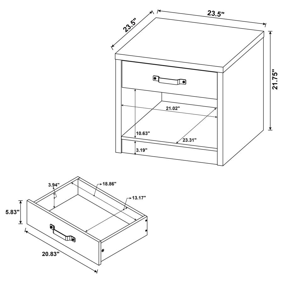 Felix Grey End Table - MyWaynesHome #