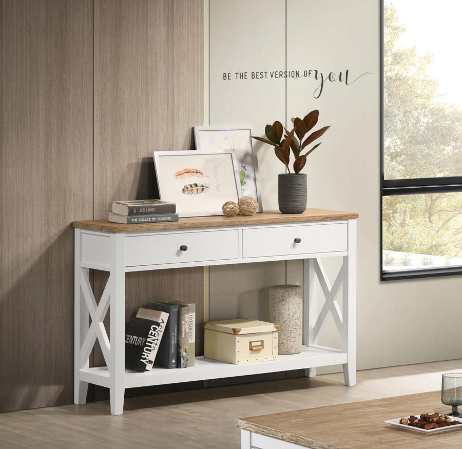 Maisy Brown Sofa Table - MyWaynesHome #