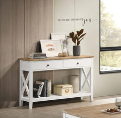Maisy Brown Sofa Table - MyWaynesHome #