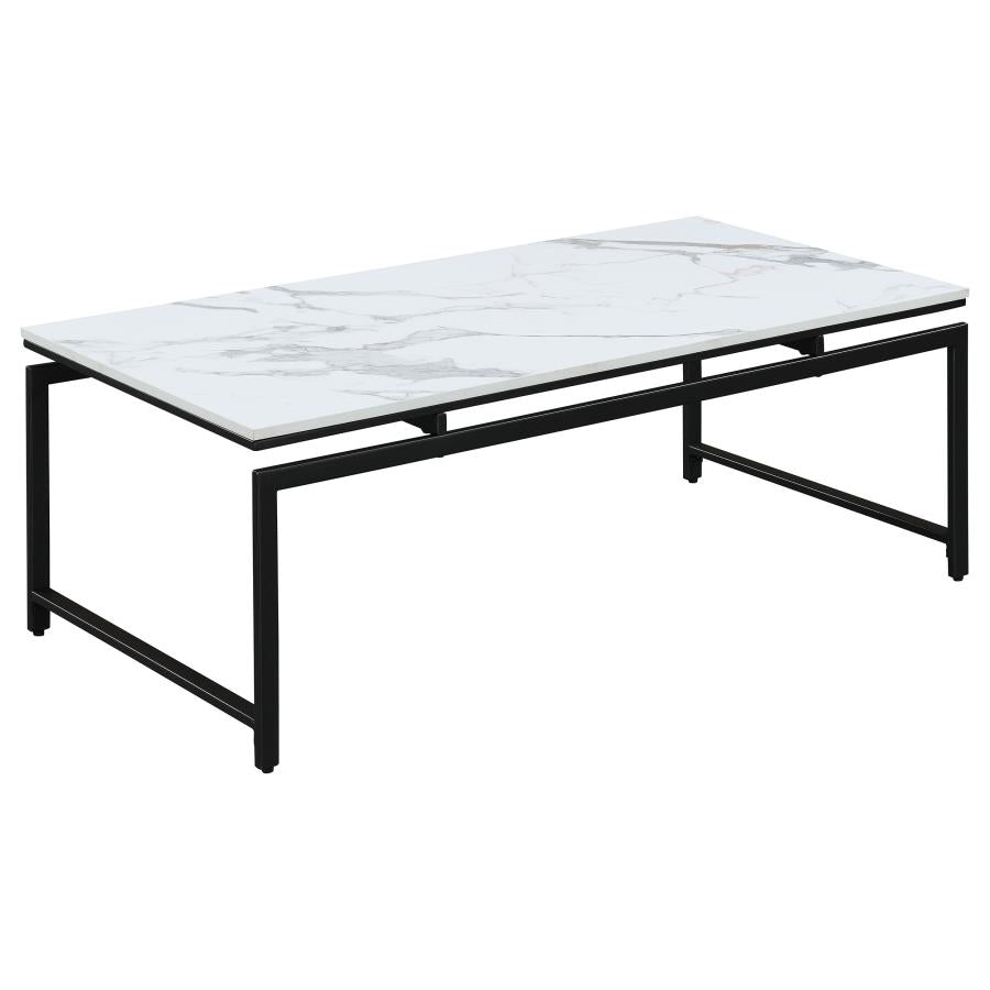 Clark White 3 Pc Coffee Table Set - MyWaynesHome #