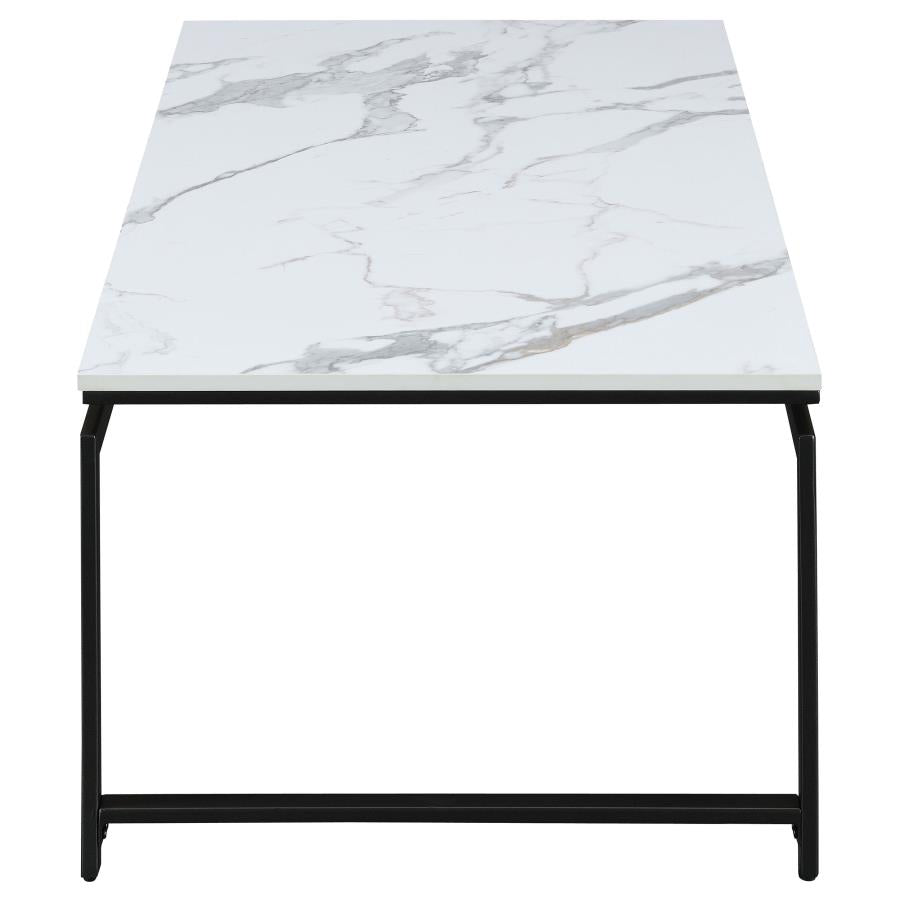Clark White 3 Pc Coffee Table Set - MyWaynesHome #