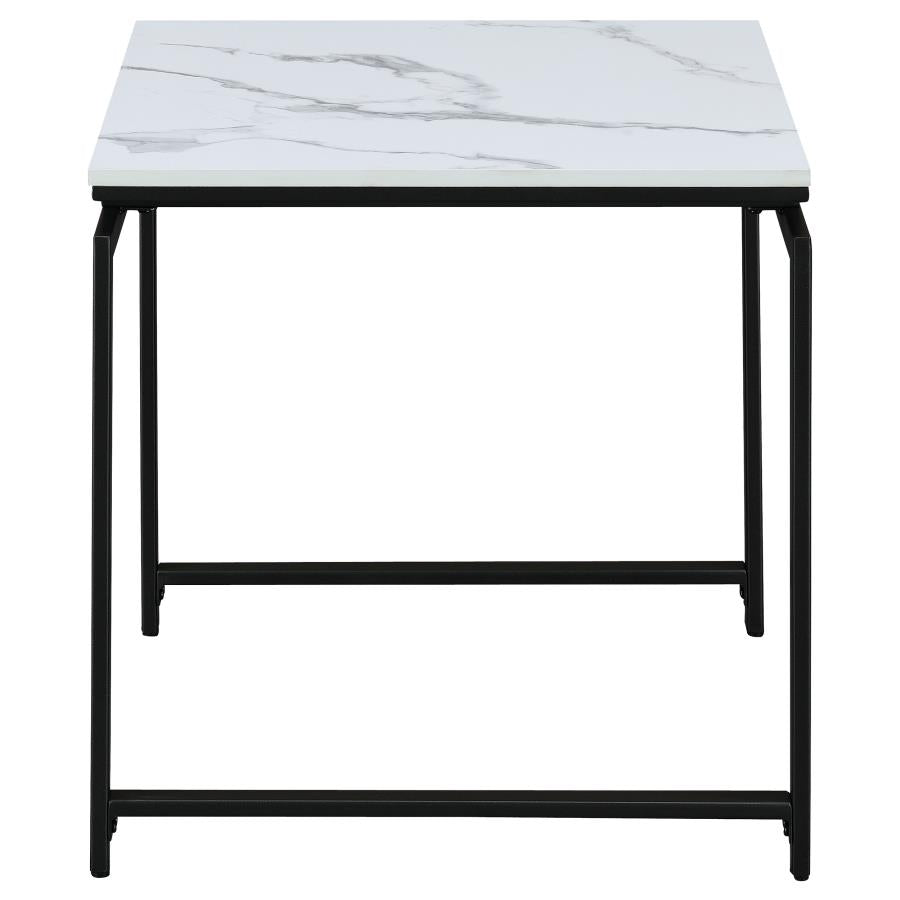 Clark White 3 Pc Coffee Table Set - MyWaynesHome #