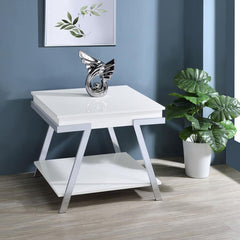 Marcia White End Table - MyWaynesHome #