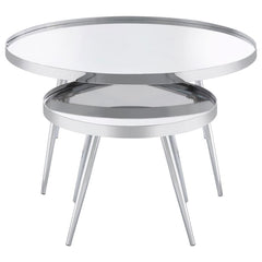 Kaelyn Silver 2 Pc Nesting Coffee Table - MyWaynesHome #