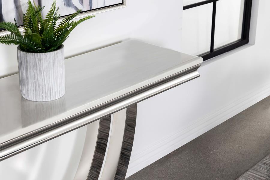 Kerwin White Sofa Table - MyWaynesHome #