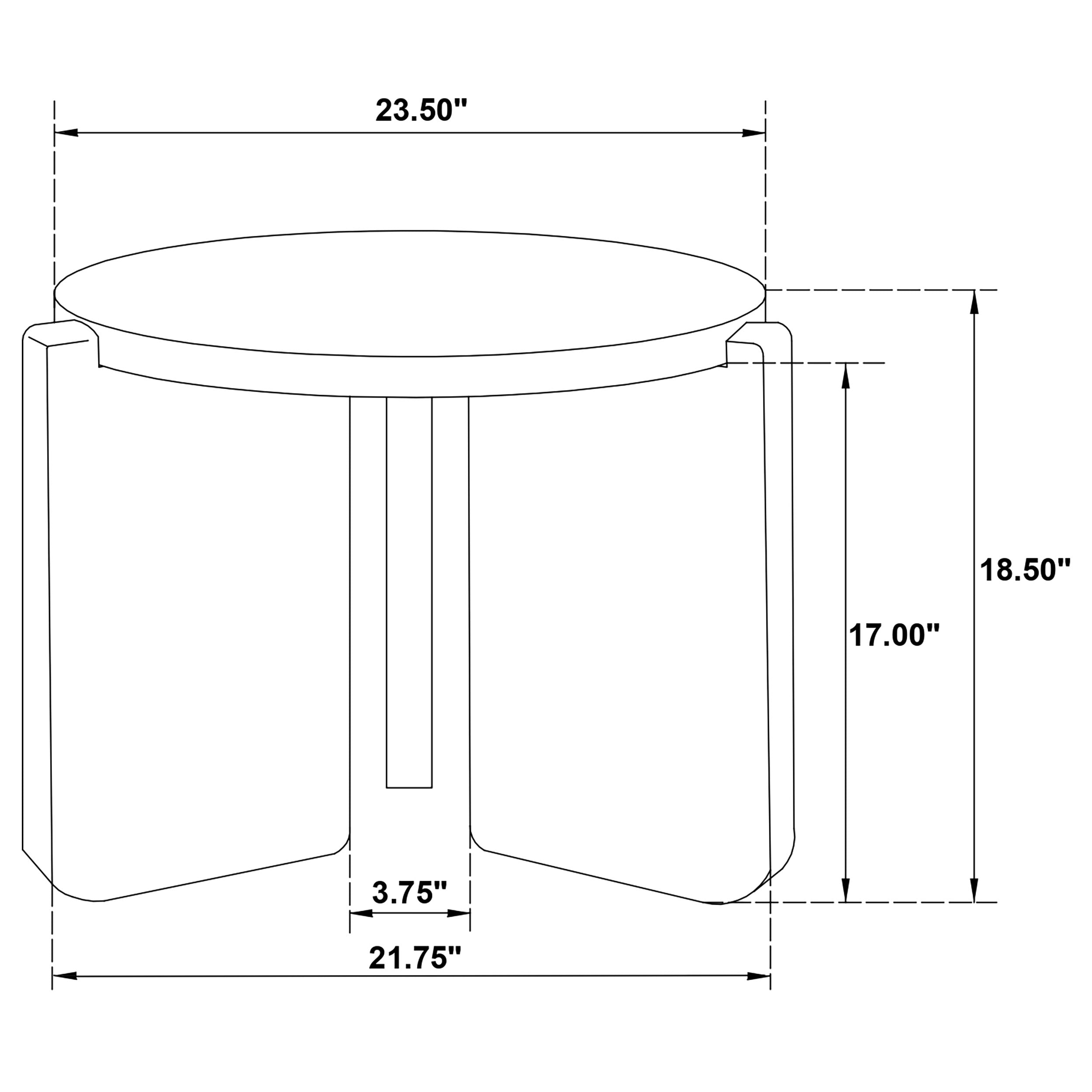 Cordova Round Solid Wood End Table Black - MyWaynesHome #