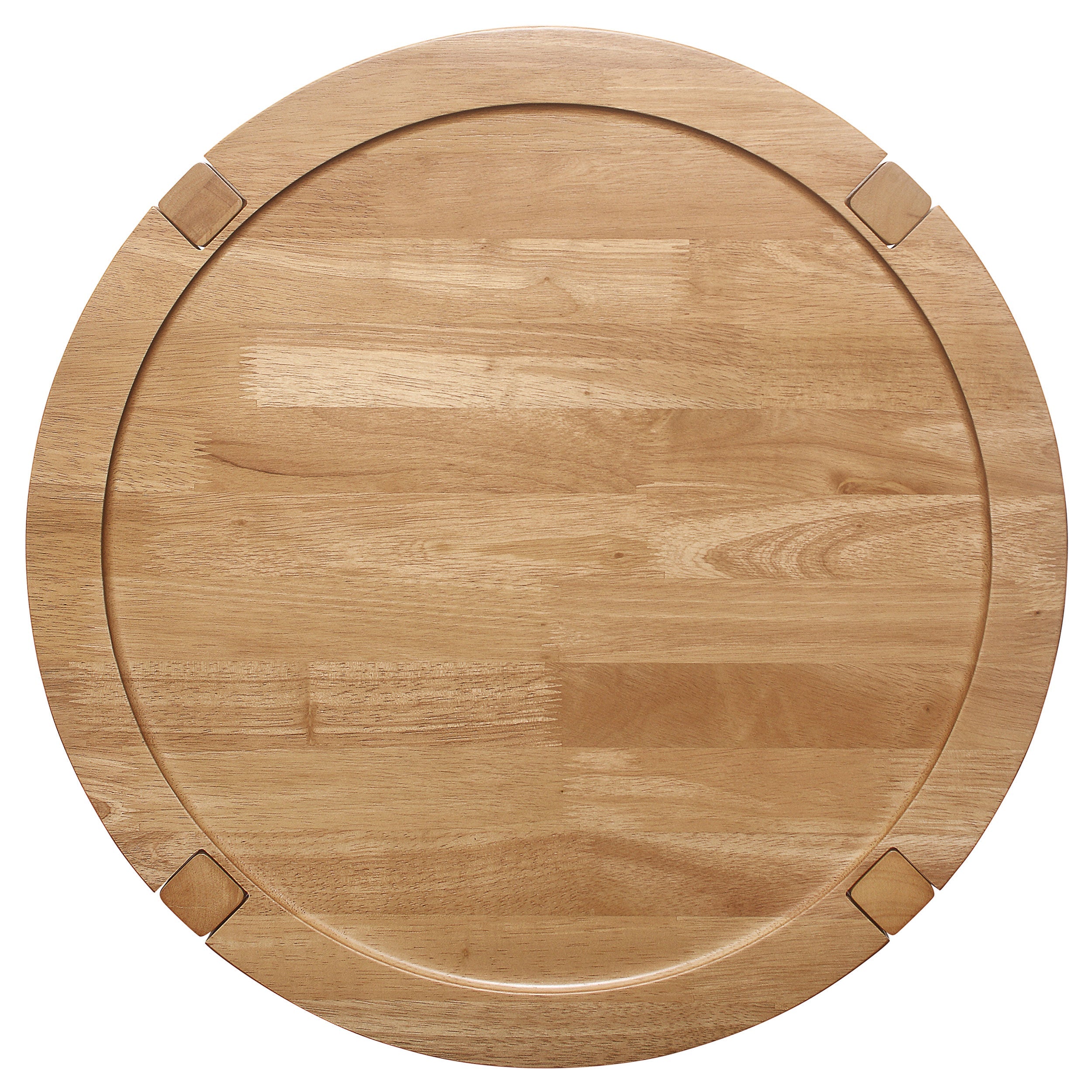 Camillo Round Solid Wood Side End Table Maple Brown - MyWaynesHome #
