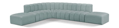 Arc - Faux Leather 7 Piece Corner Modular Sofa