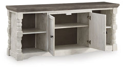 Havalance - 4 Pc. - Entertainment Center - 67" TV Stand - Brown / Beige
