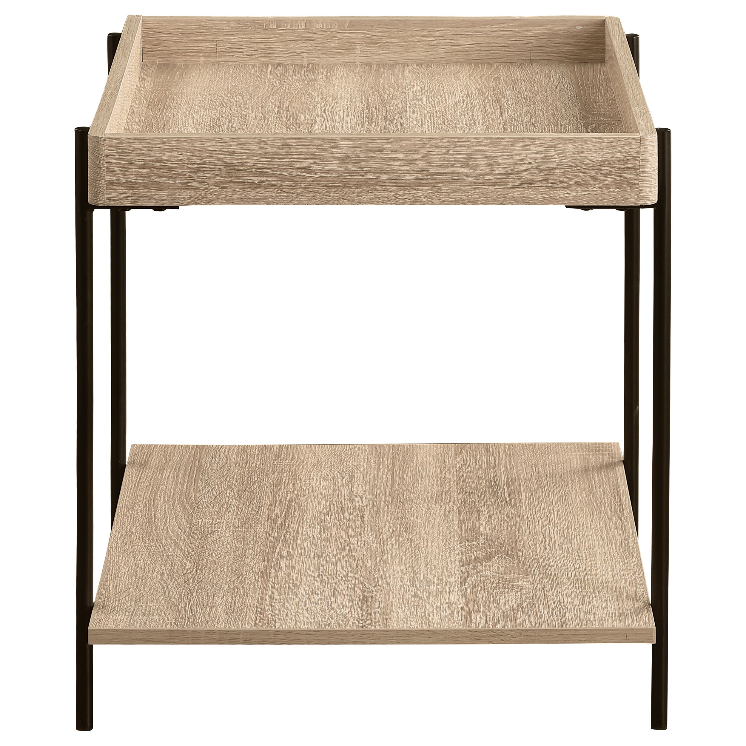 Fallon Square Engineered Wood End Table Light Brown - MyWaynesHome #