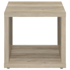 Frisco Square Engineered Wood Side End Table Distressed Pine - MyWaynesHome #