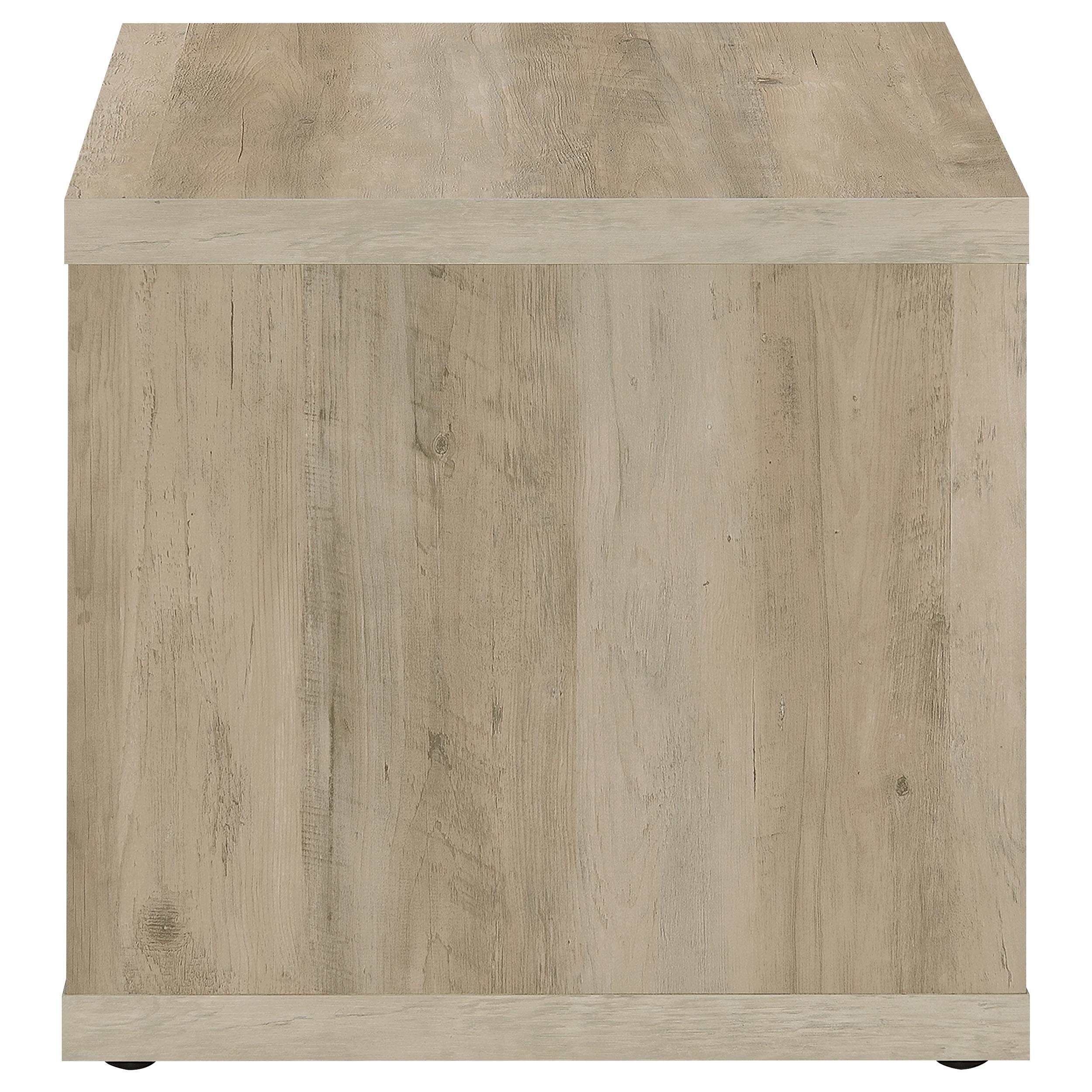 Frisco Square Engineered Wood Side End Table Distressed Pine - MyWaynesHome #