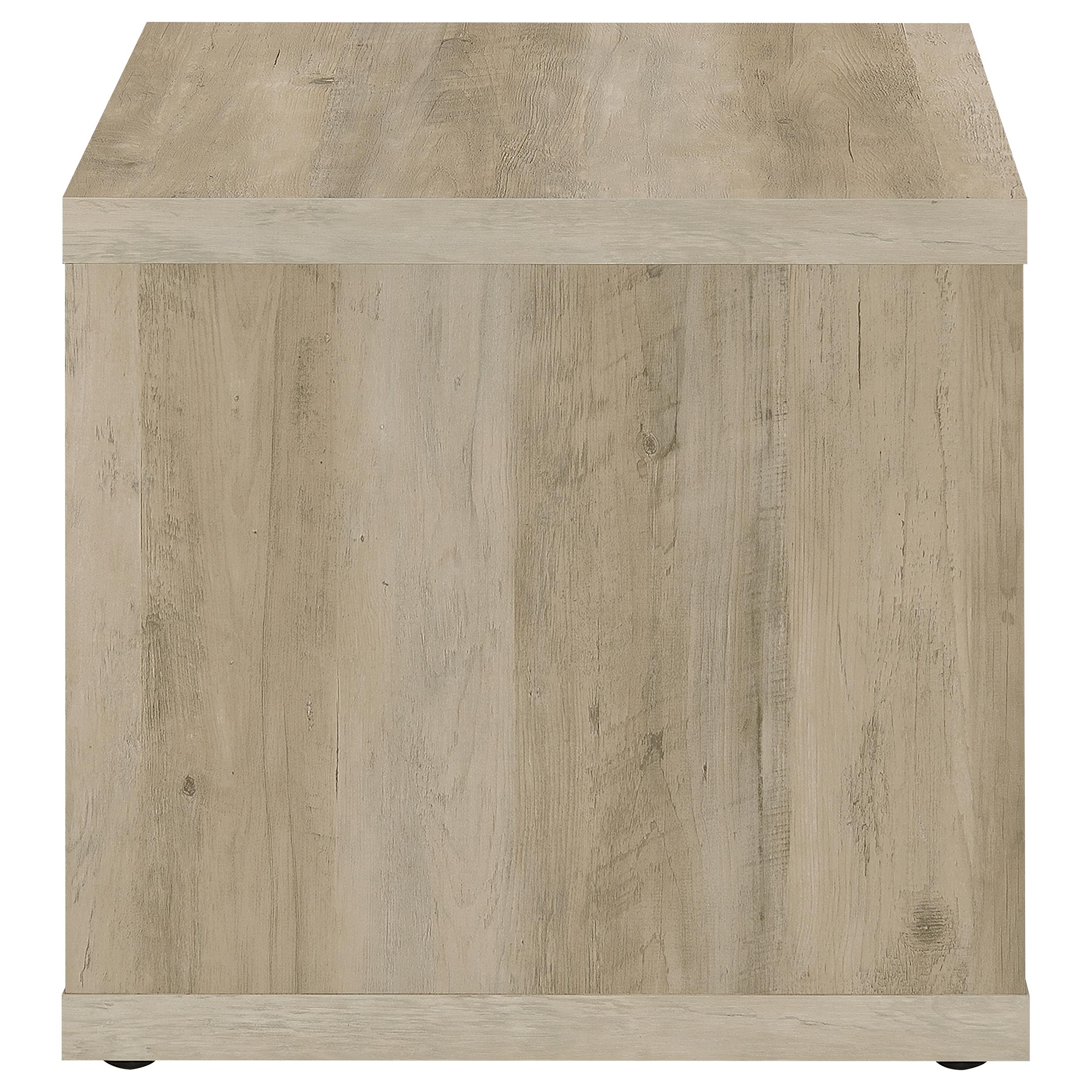 Frisco Square Engineered Wood Side End Table Distressed Pine - MyWaynesHome #