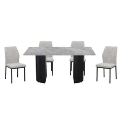 Leander - Side Chair (Set of 2) - Gray Linen