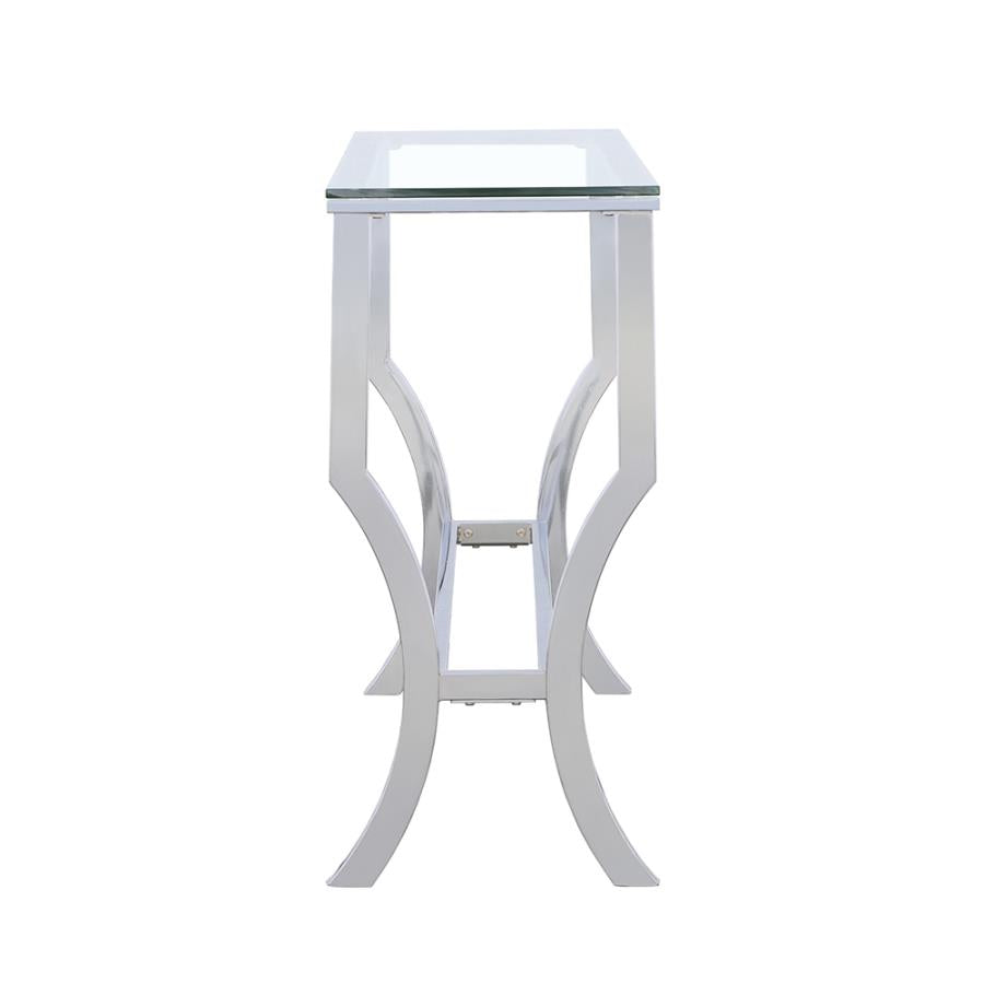 Saide Silver Sofa Table - MyWaynesHome #