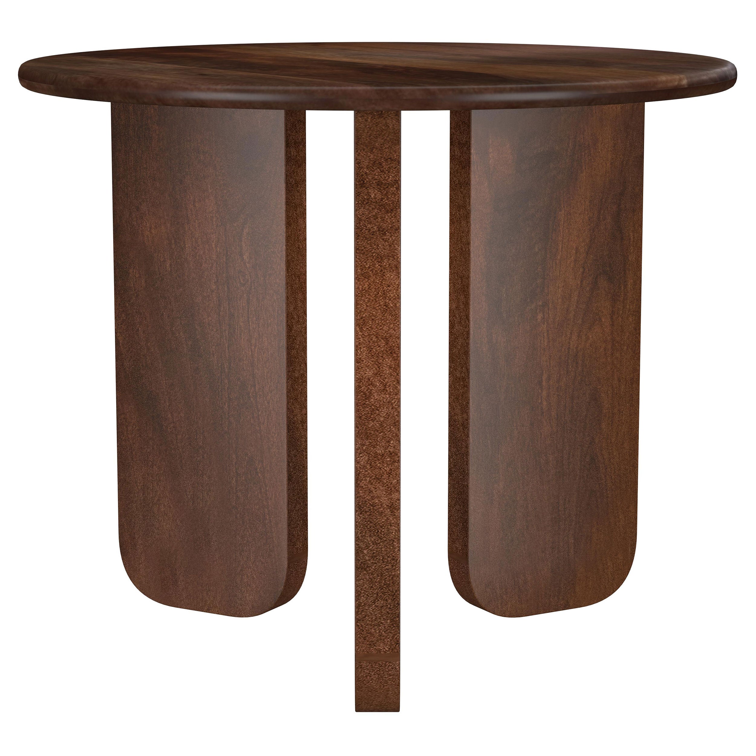 Dale Round Solid Mango Wood Side End Table Brown - MyWaynesHome #