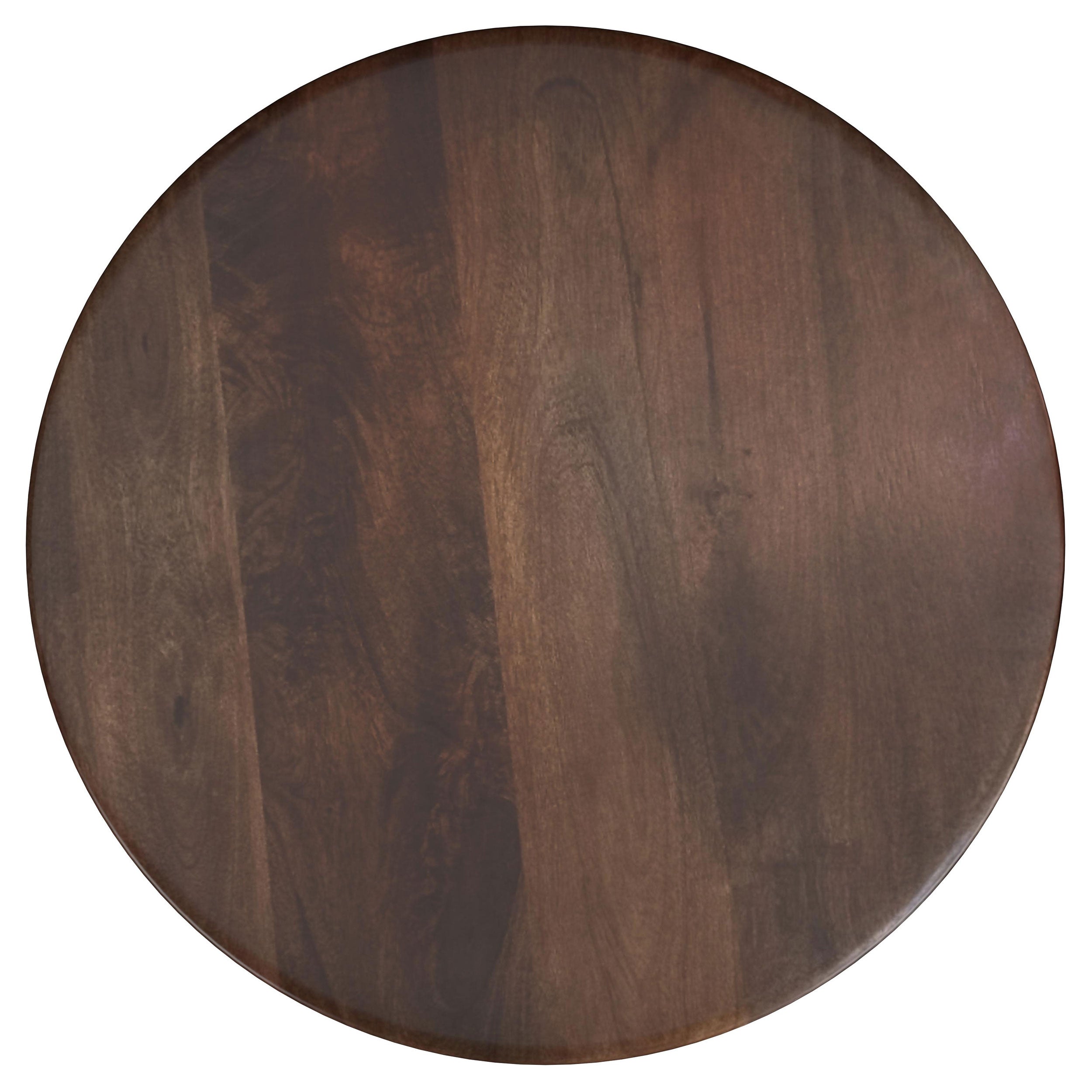 Dale Round Solid Mango Wood Side End Table Brown - MyWaynesHome #