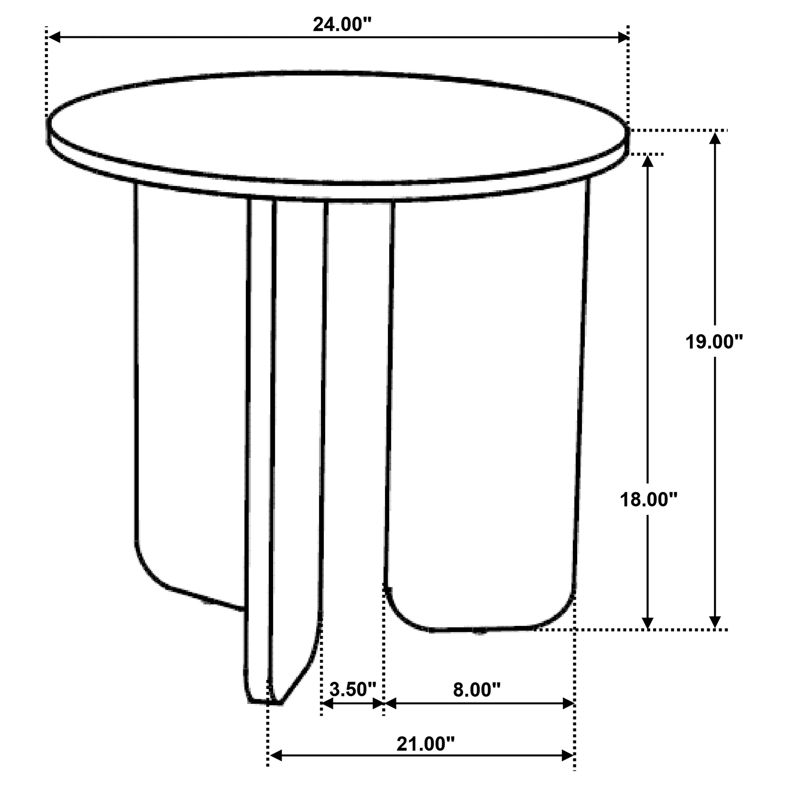 Dale Round Solid Mango Wood Side End Table Brown - MyWaynesHome #