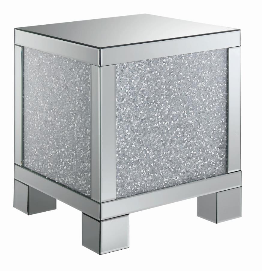 Gillian Silver End Table - MyWaynesHome #