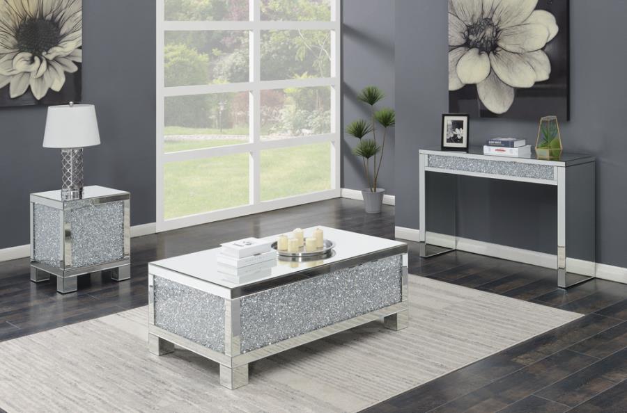 Gillian Silver End Table - MyWaynesHome #