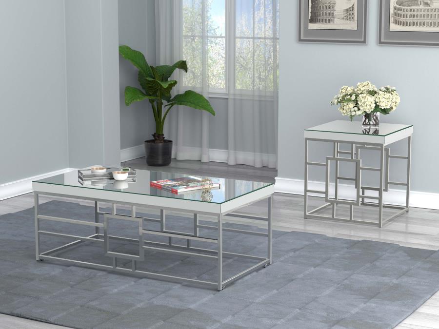 Dafina Silver Coffee Table - MyWaynesHome #