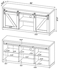 Brockton Brown 59" Tv Stand - MyWaynesHome #