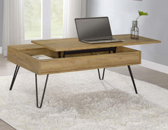 Fanning Brown Lift Top Coffee Table - MyWaynesHome #