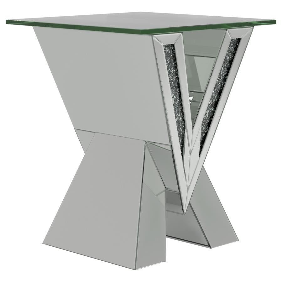 Taffeta Silver End Table - MyWaynesHome #